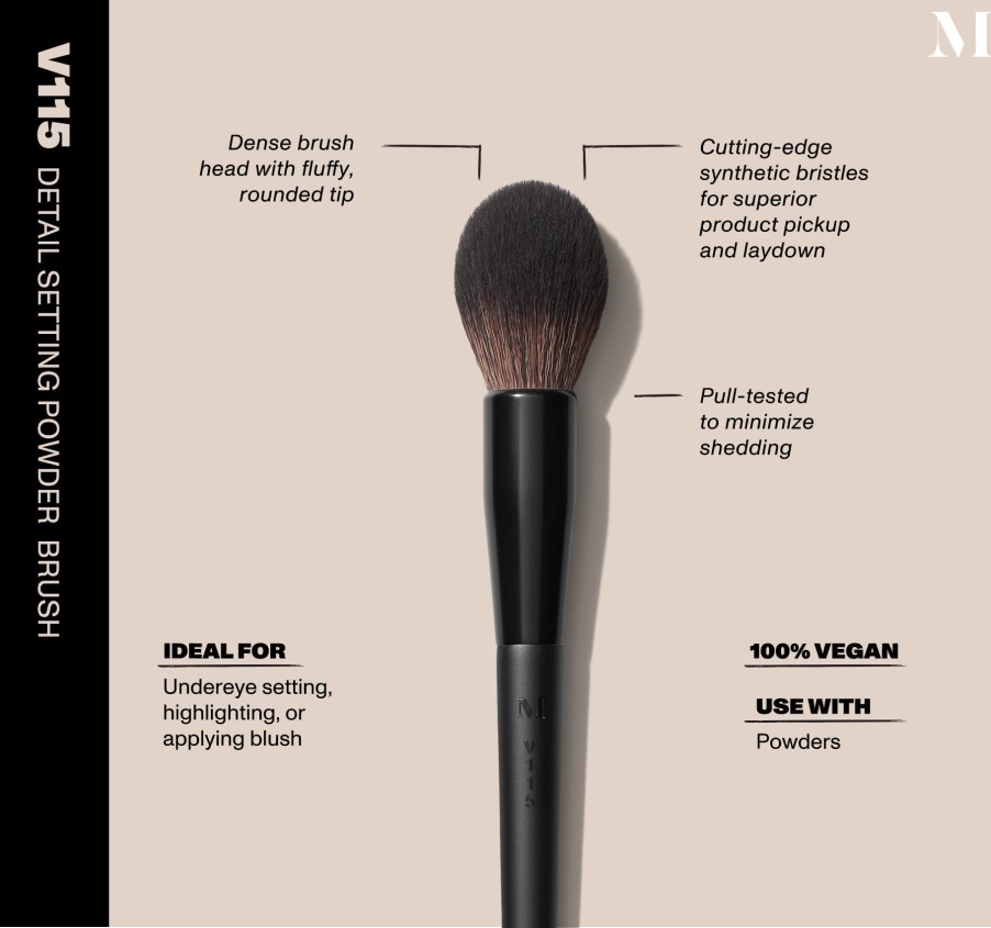 Brushes & Tools Morphe Vegan Brushes | V115 - Detail Setting Powder Brush