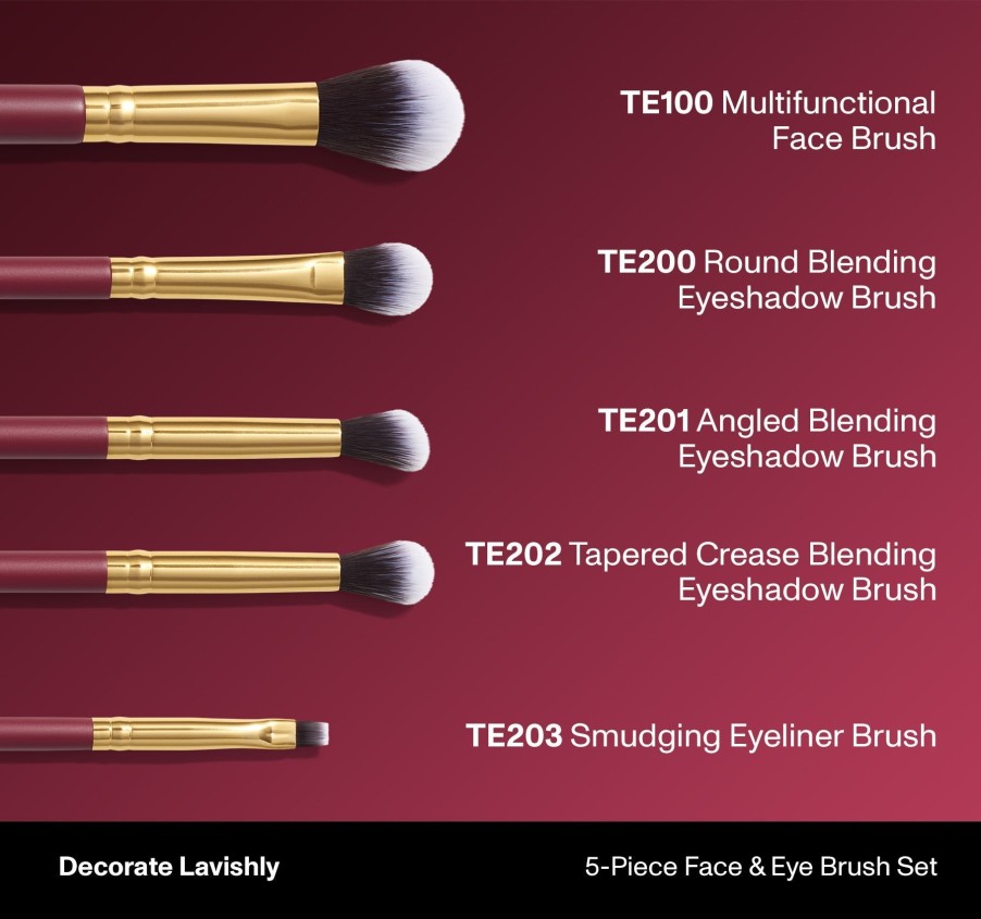Brushes & Tools Morphe Brush Sets | Decorate Lavishly 5-Piece Face & Eye Brush Set
