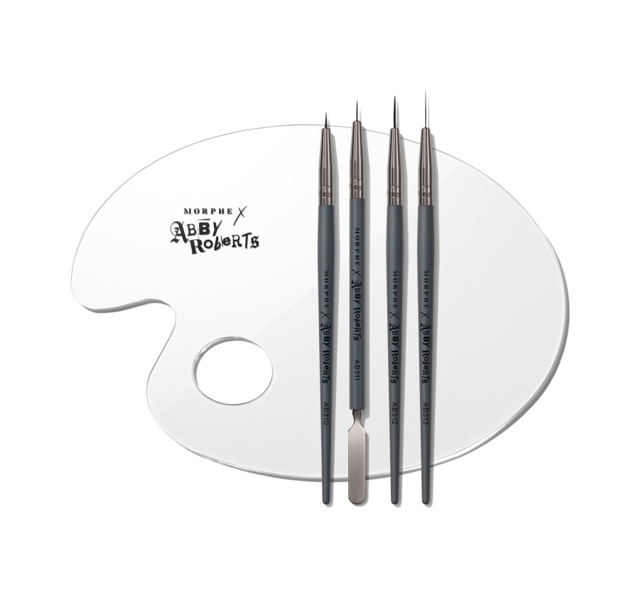 Brushes & Tools Morphe Brush Sets | The Artcasts 5-Piece Artist'S Detail Brush & Mixing Palette Set