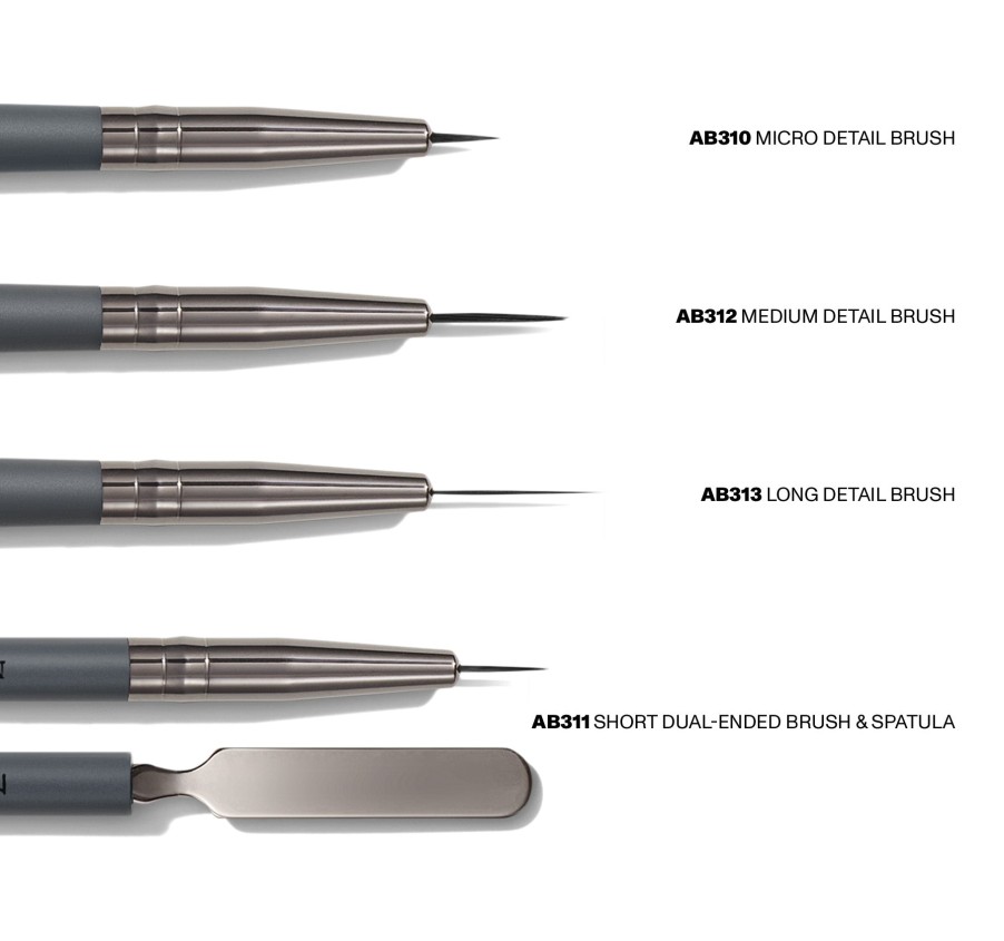 Brushes & Tools Morphe Brush Sets | The Artcasts 5-Piece Artist'S Detail Brush & Mixing Palette Set